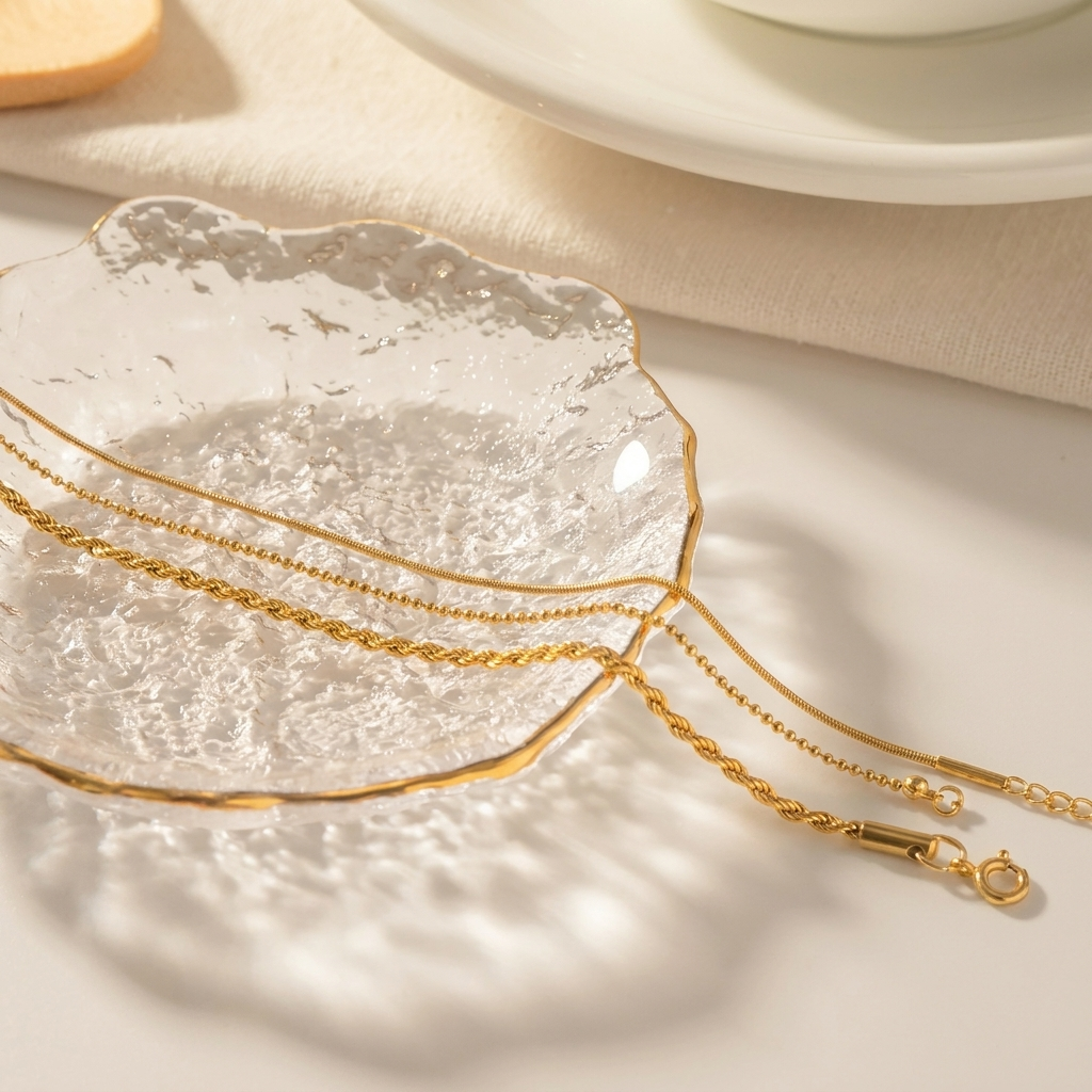 Gold Trio Bracelet Set