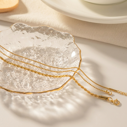 Gold Trio Bracelet Set