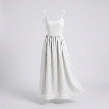 Dress with Tie Shoulders