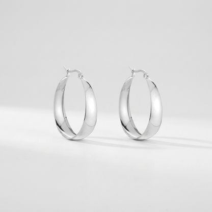 Chic hoop earrings of 25 mm