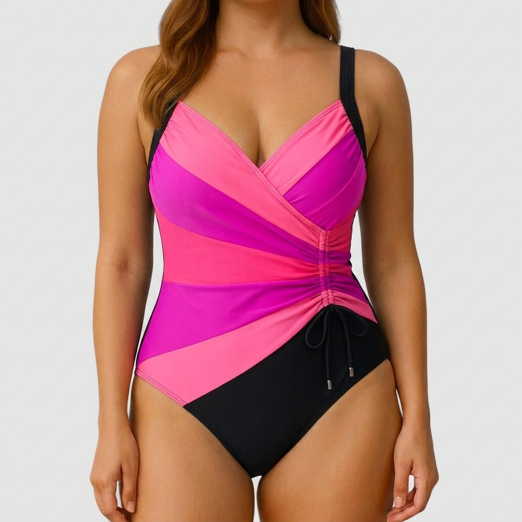 Swimsuit with V-Neck
