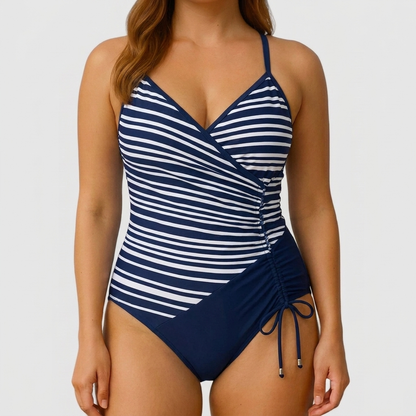 Swimsuit with V-Neck