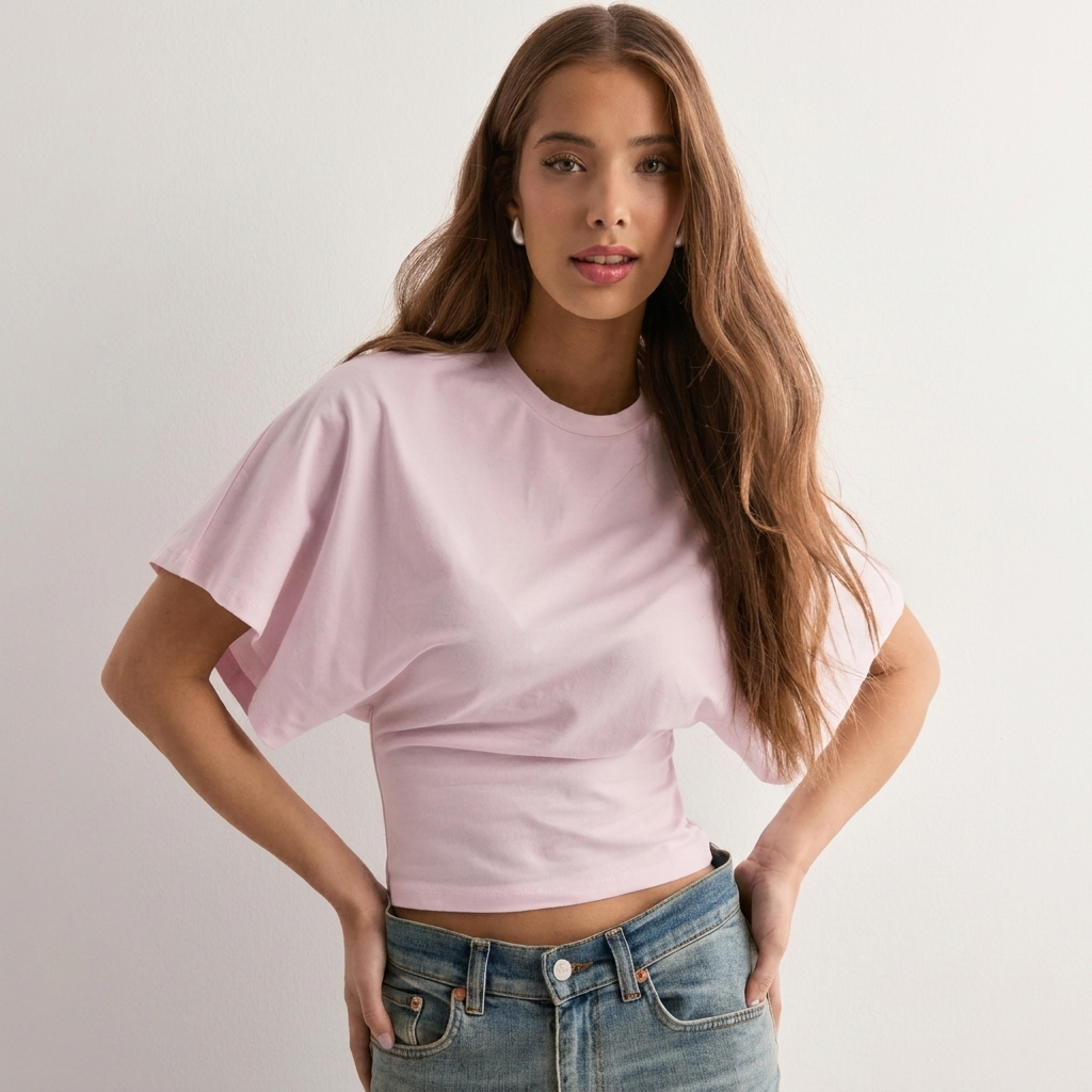 T-shirt con maniche ampie e giocose