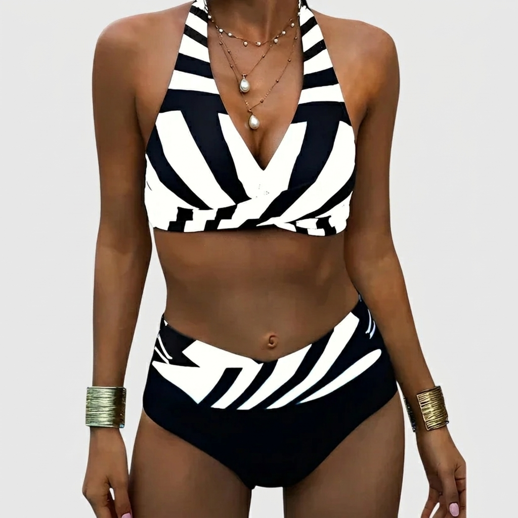 Ladies Halter Neck Bikini Set