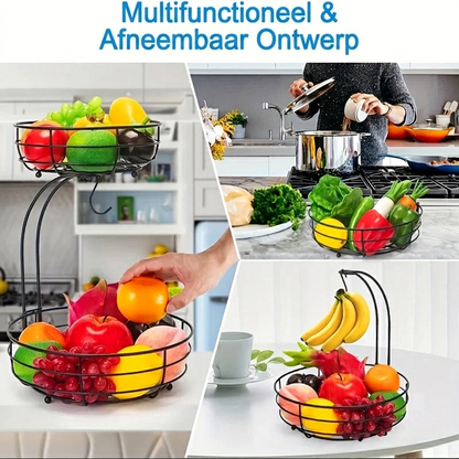 2-Tier Oval Fruit Basket