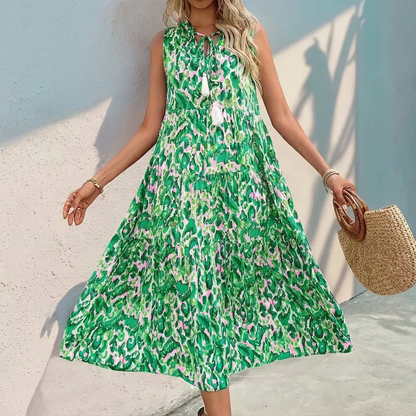 A-line Dress with V-Neck for Women