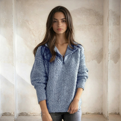 Ladies Half-Zip Sweater