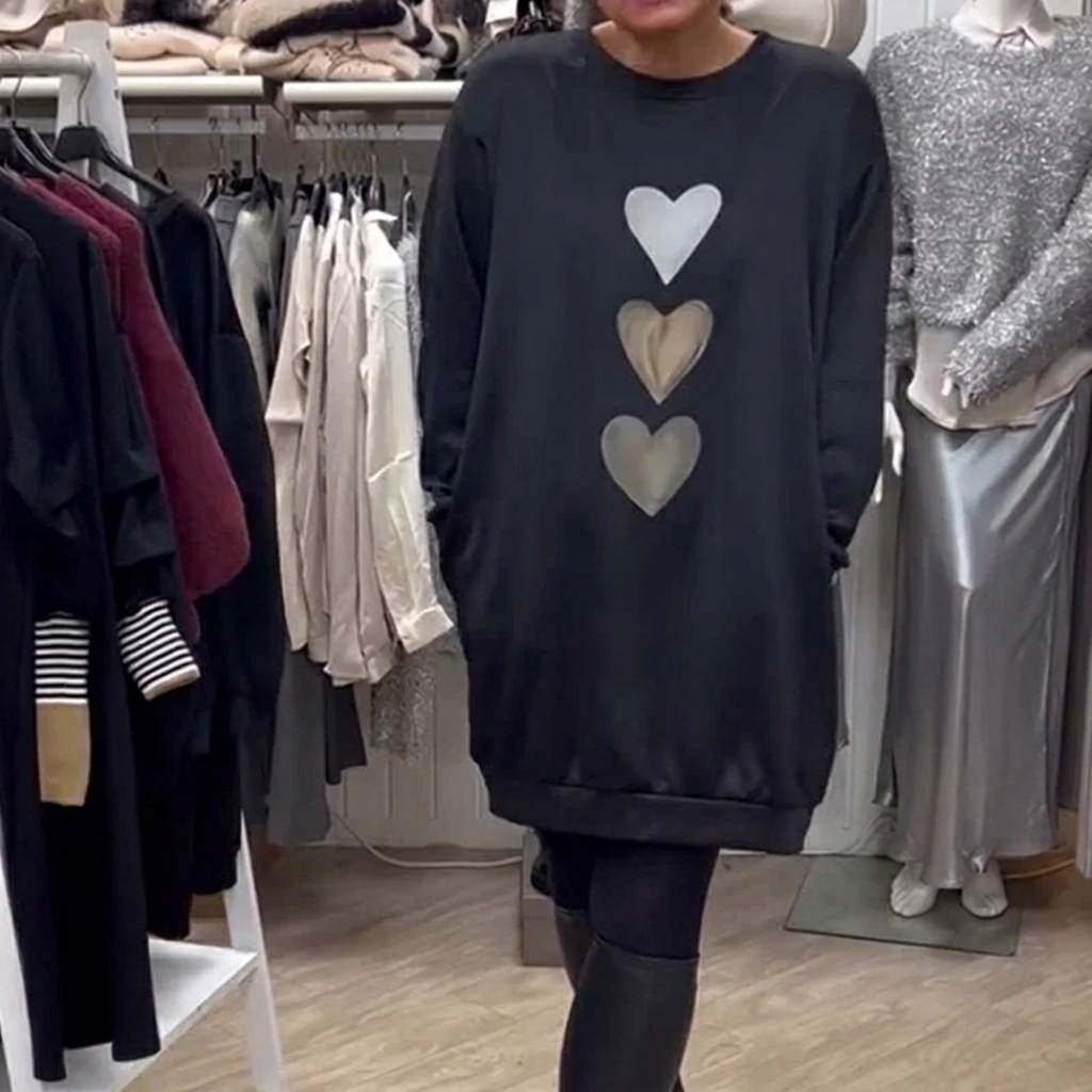 Vestito felpa oversize da donna