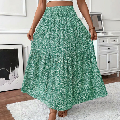 Elegant A-Line Skirt with Smocktail