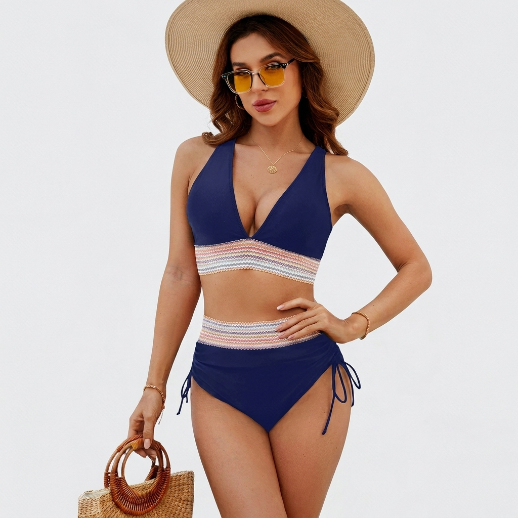Damen Bikini-Set mit hoher Taille