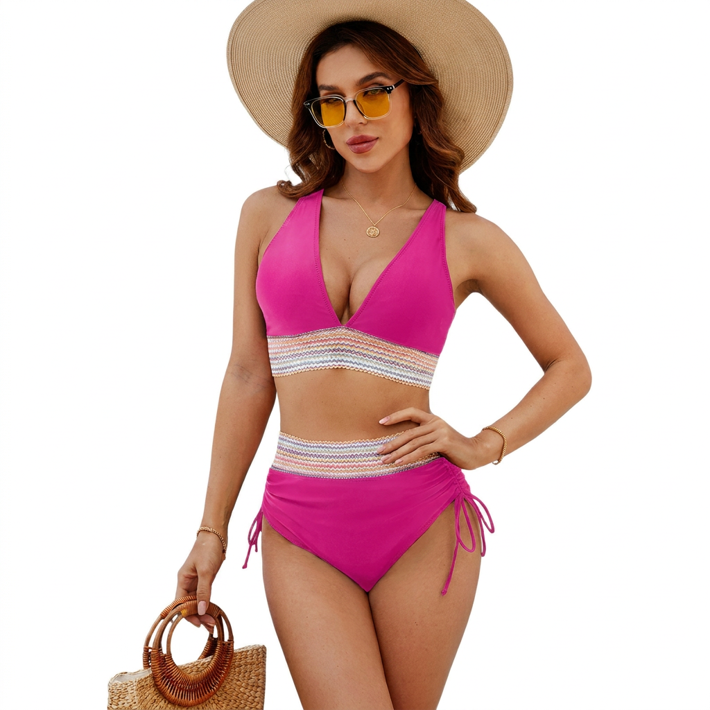 Damen Bikini-Set mit hoher Taille
