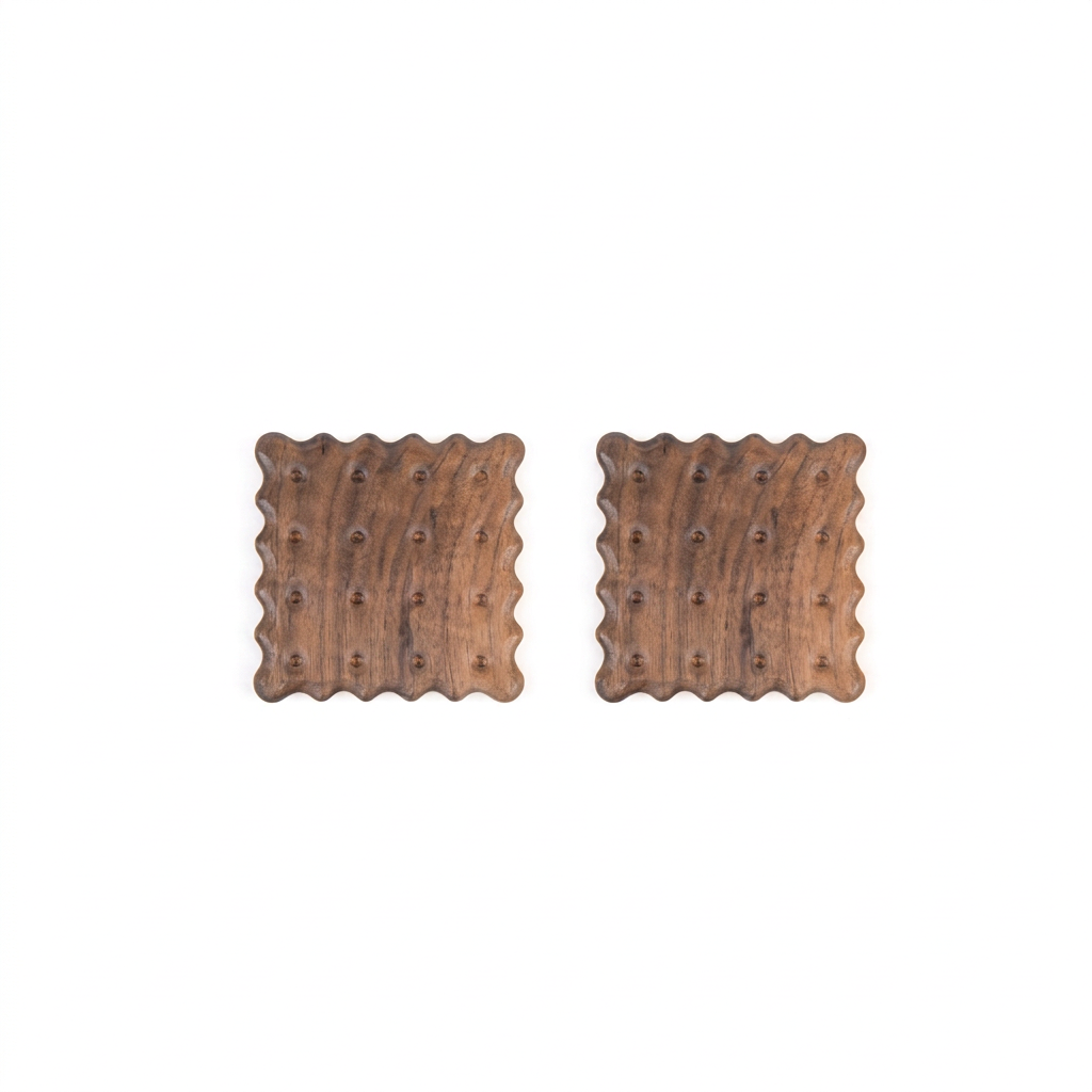 2-Piece Wooden Coasters