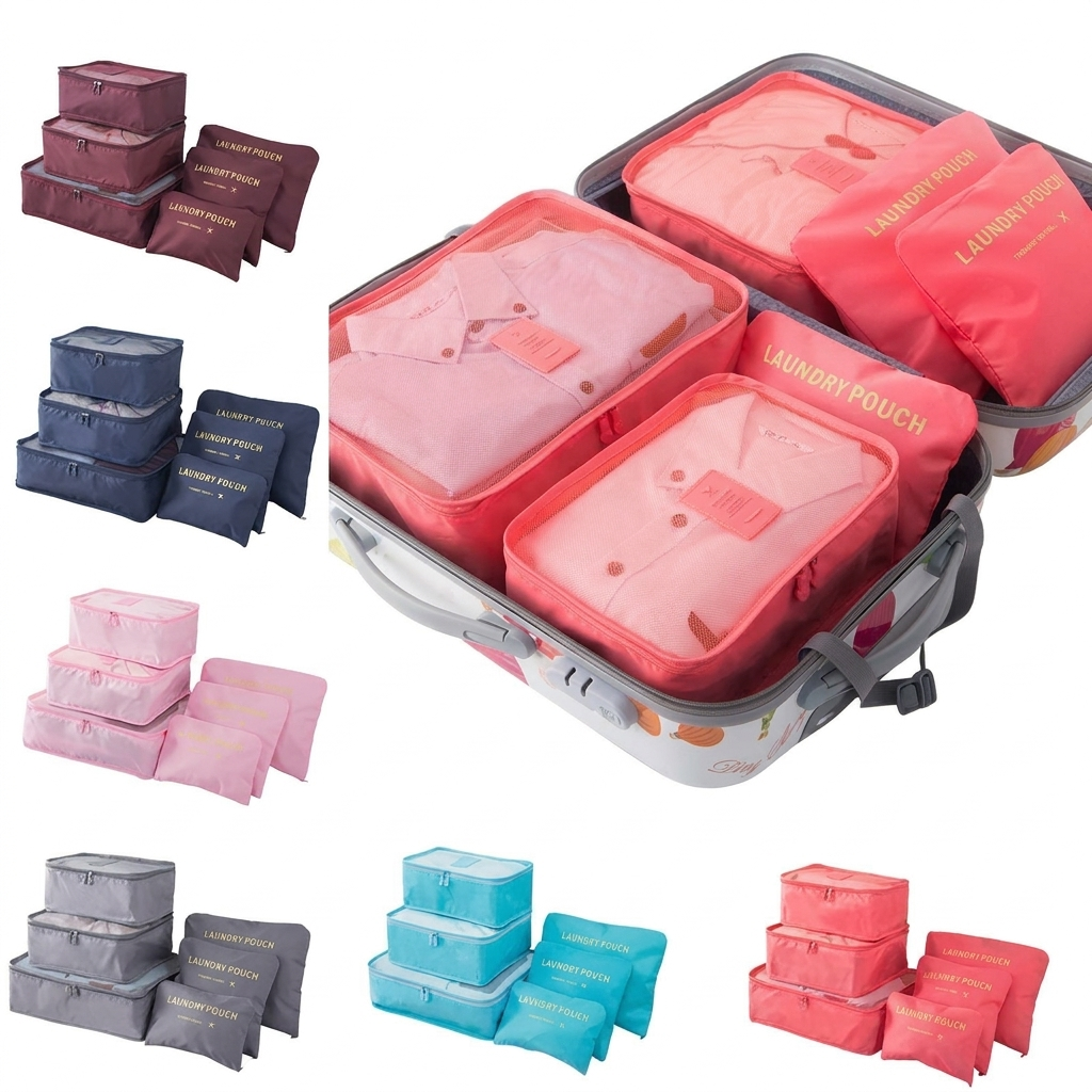 6 Storage Bags/Packing Cubes for Travel