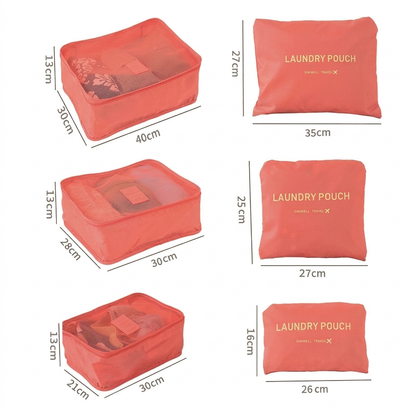 6 Storage Bags/Packing Cubes for Travel