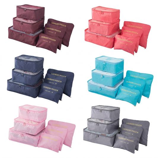 6 bolsas de almacenamiento/cubos de embalaje para viaje