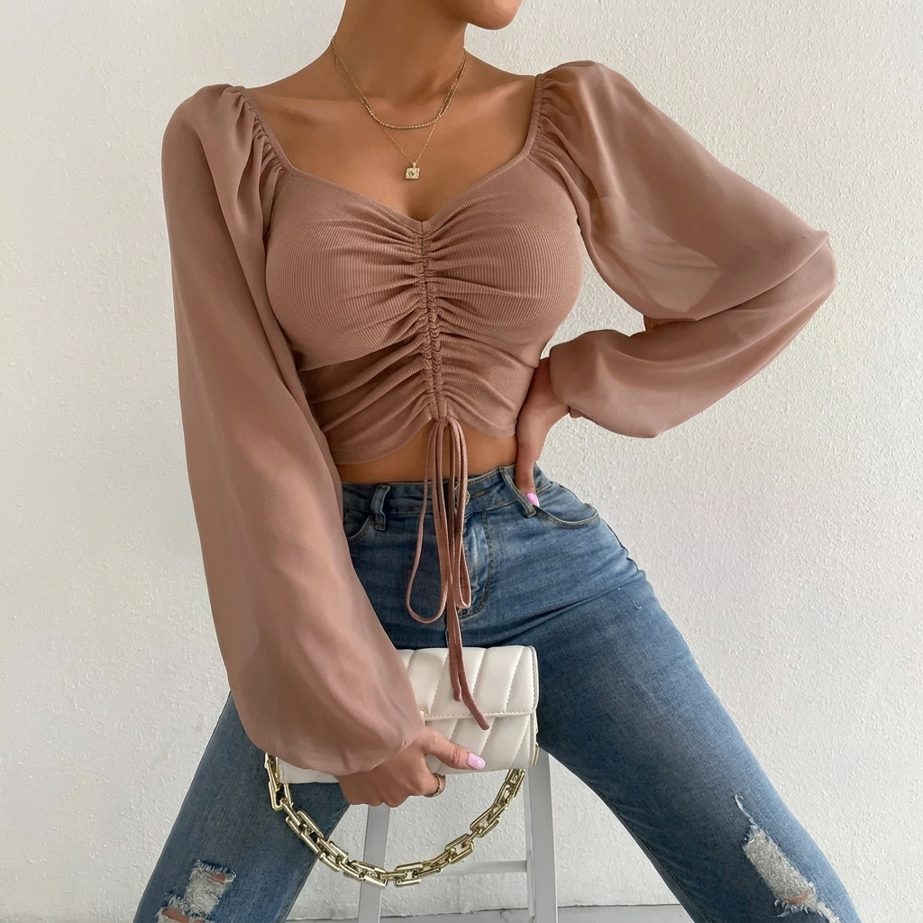 Stylový elegantní letní bikini top