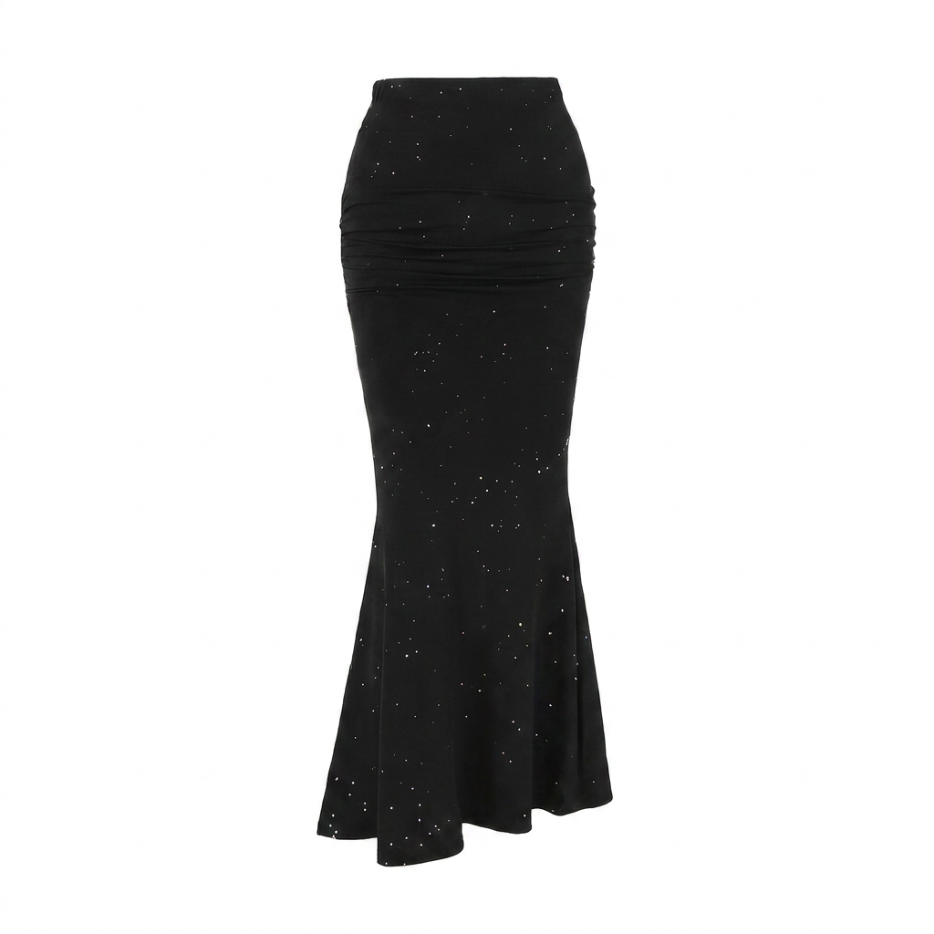 Modern A-line Skirt with Speckles