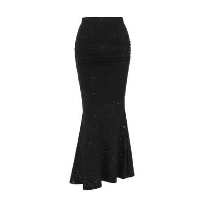 Modern A-line Skirt with Speckles