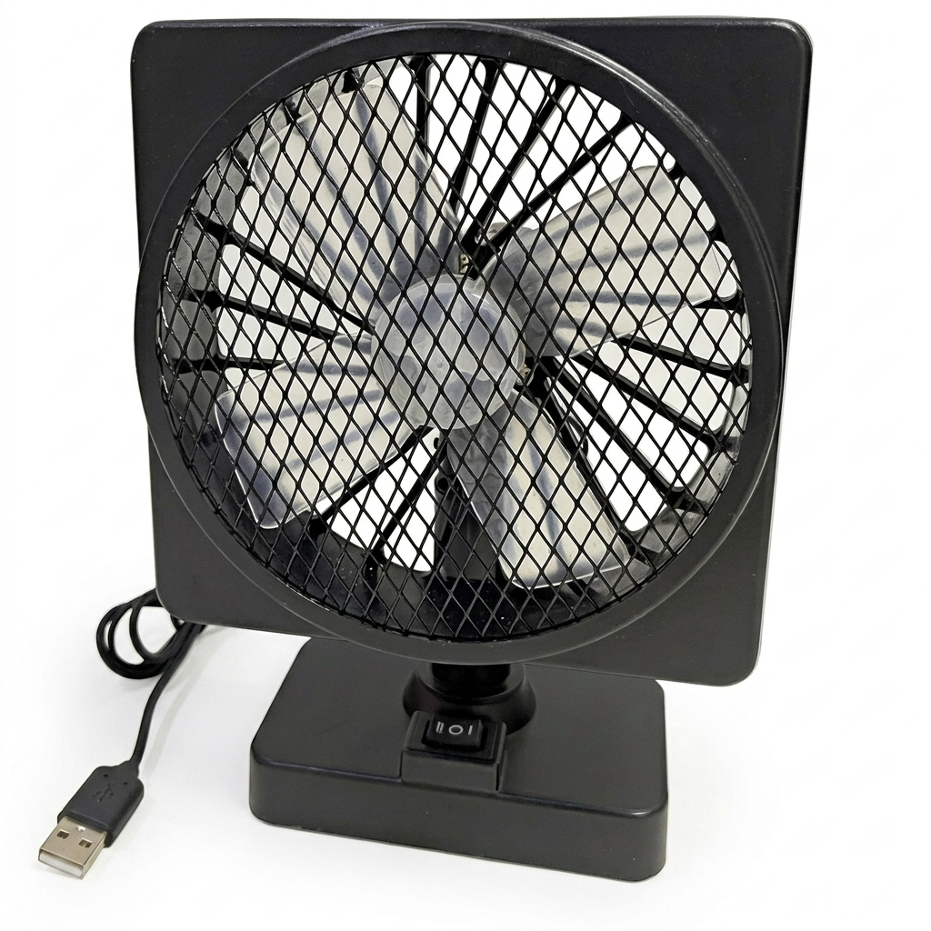 Portable 12V Car Cooling Fan with 360°