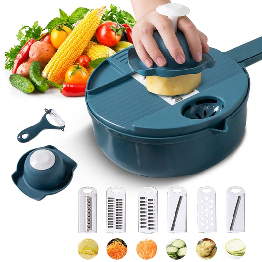 Set de cortadores de cocina multifuncional 12 en 1