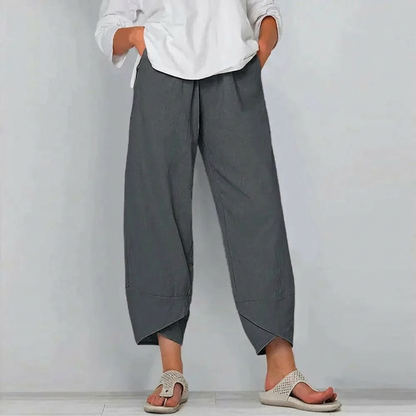 Pantalones elegantes de corte relajado