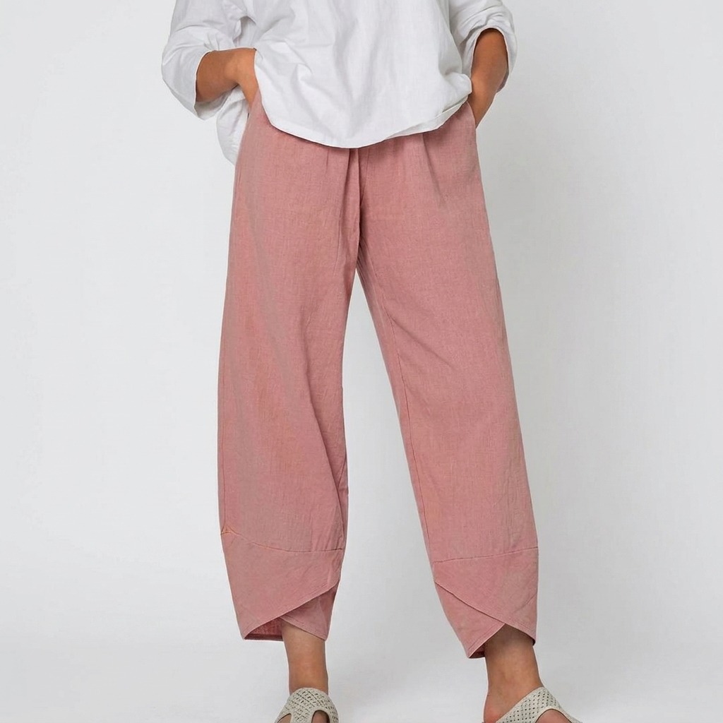 Pantalones elegantes de corte relajado
