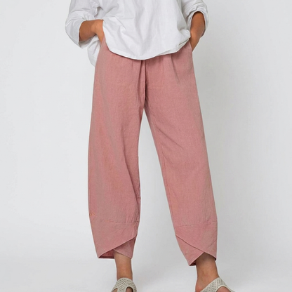 Pantalones elegantes de corte relajado