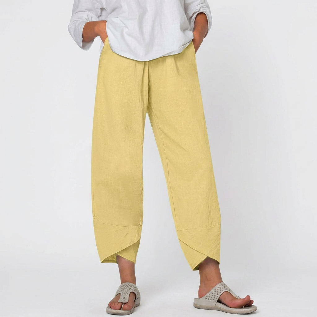 Pantalones elegantes de corte relajado