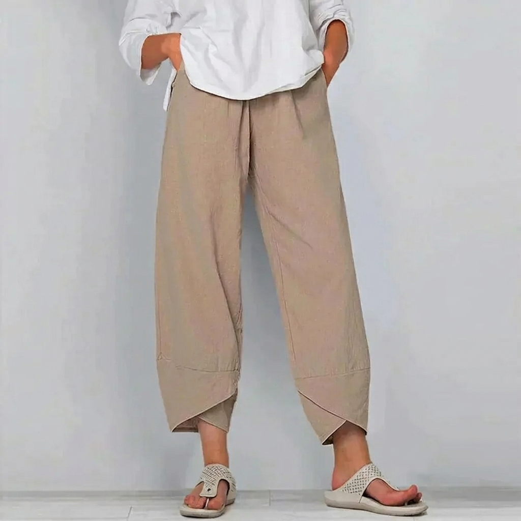 Pantalones elegantes de corte relajado