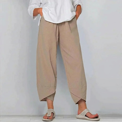 Pantalones elegantes de corte relajado