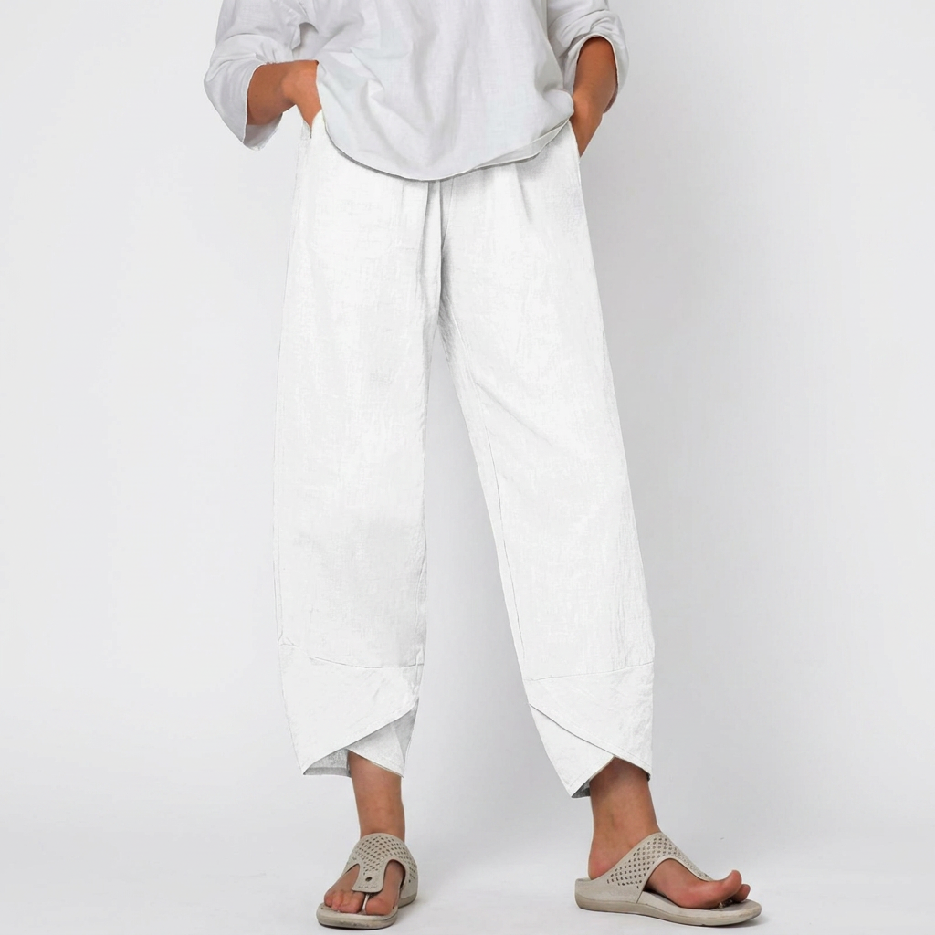 Pantalones elegantes de corte relajado