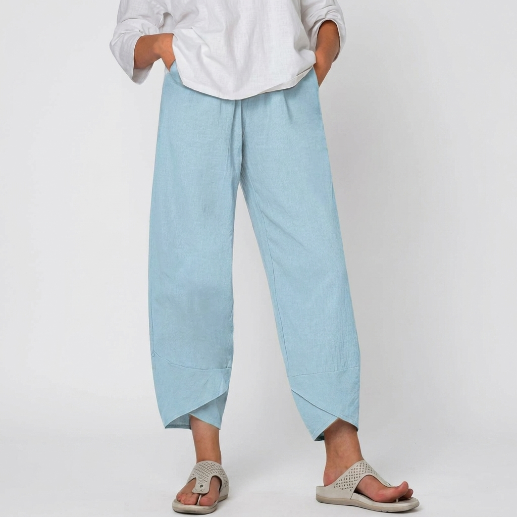 Pantalones elegantes de corte relajado