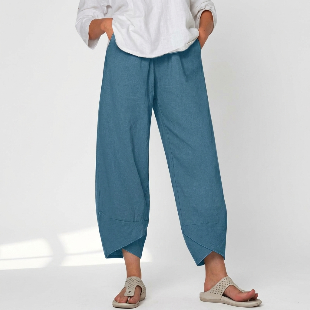 Pantalones elegantes de corte relajado