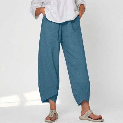 Pantalones elegantes de corte relajado