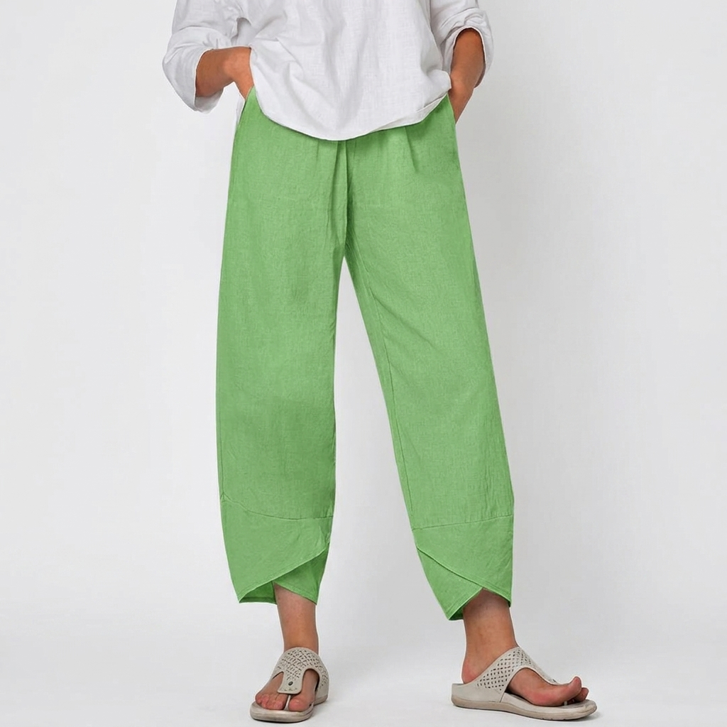 Pantalones elegantes de corte relajado