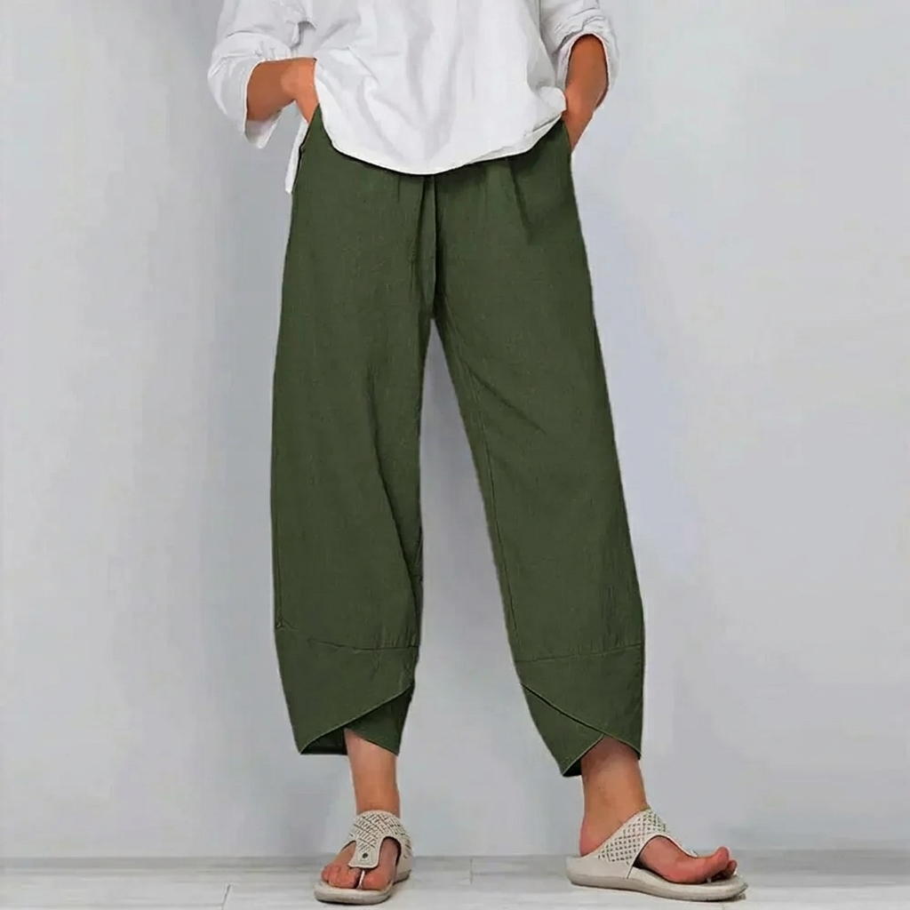 Pantalones elegantes de corte relajado