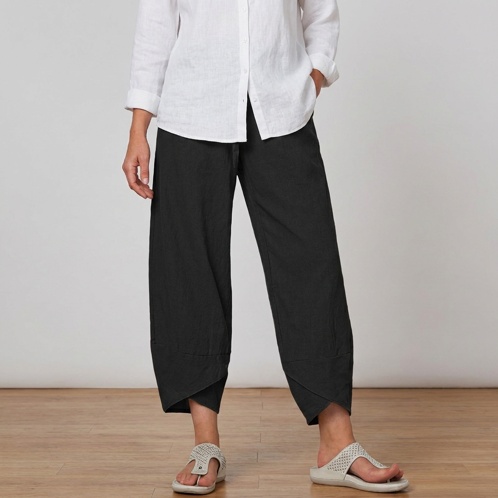 Pantalones elegantes de corte relajado
