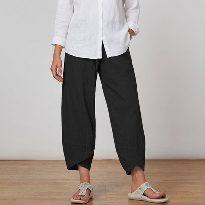 Pantalones elegantes de corte relajado