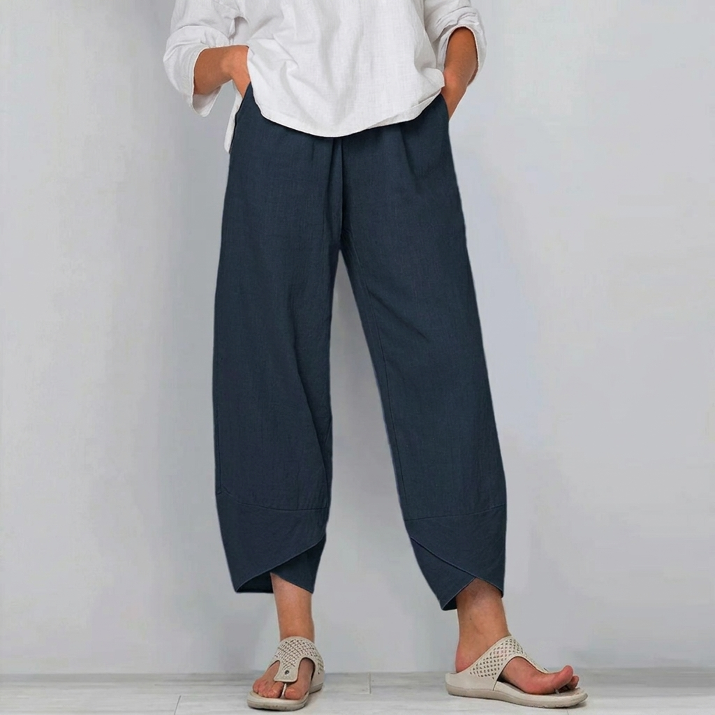 Pantalones elegantes de corte relajado