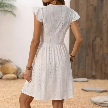 Women's A-Line Dress – Elegant with Lace