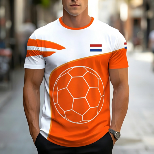 Camiseta casual de fútbol para hombre