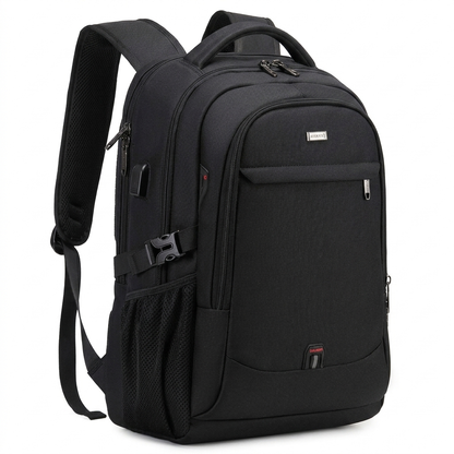 Zaino impermeabile per laptop e viaggi con scomparti organizzati.