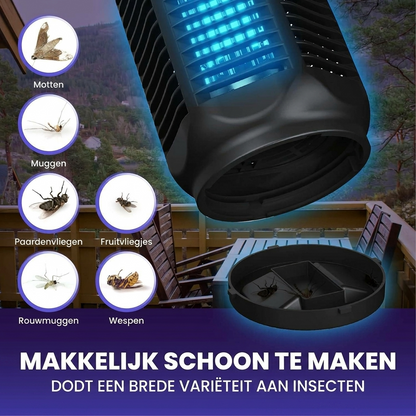 Electric Insect Killer with 20W UV Light and 4200V Mains Voltage, IPX4 Waterproof