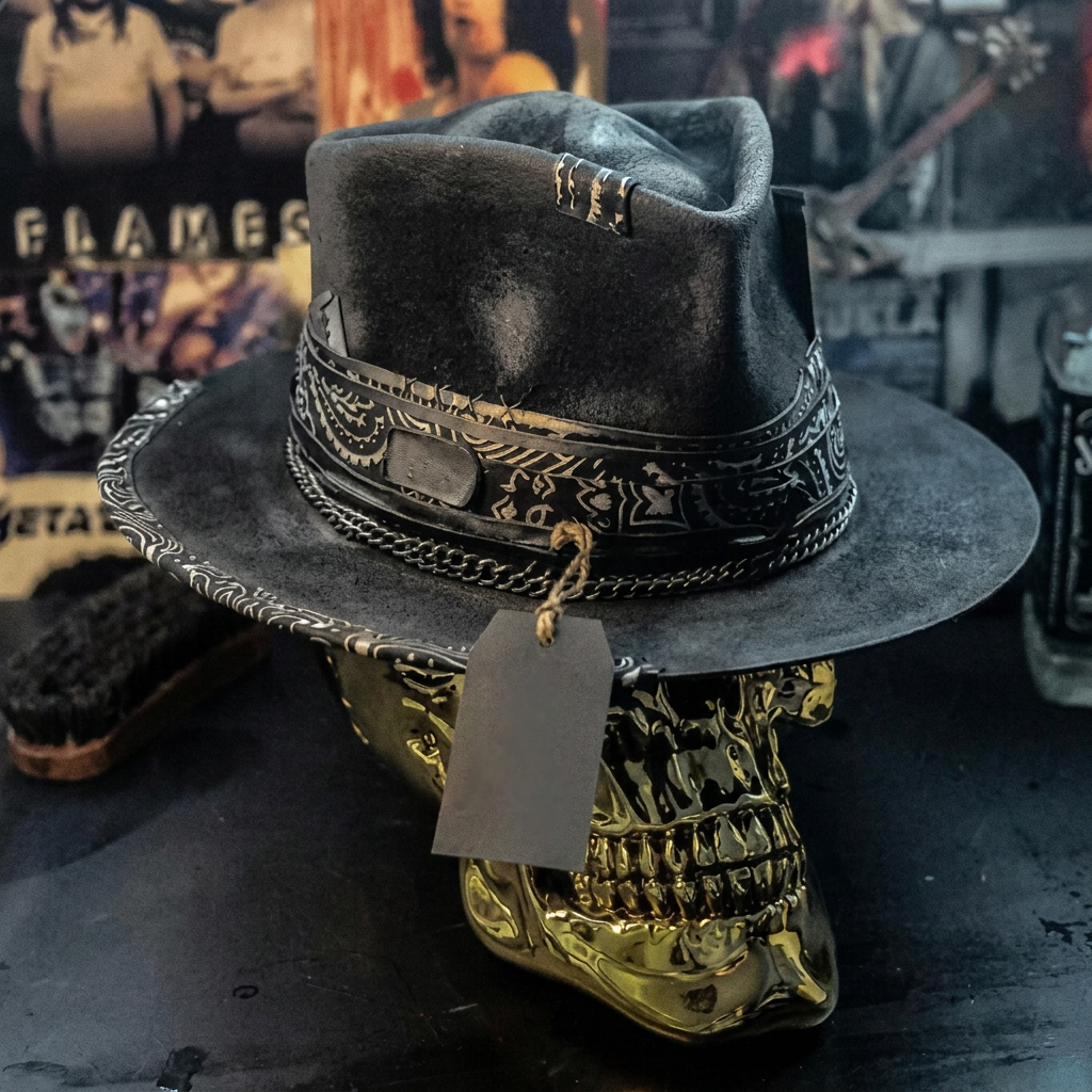Handmade and Trendy Beanie with Skull Design