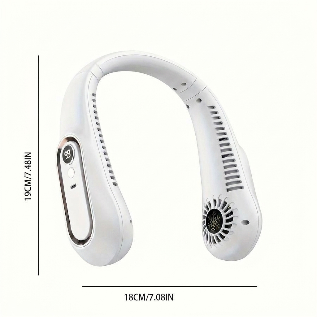 Ventilatore da collo portatile USB con rotazione a 360°