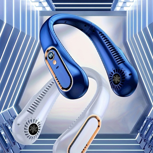 Ventilador de cuello portátil USB con giro de 360°