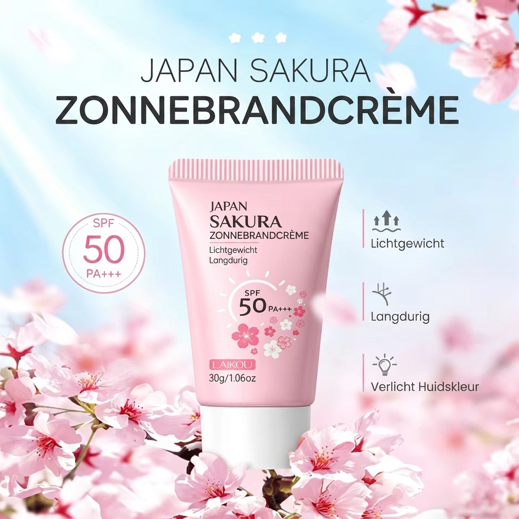 Opalovací krém SPF50+ se sakurou