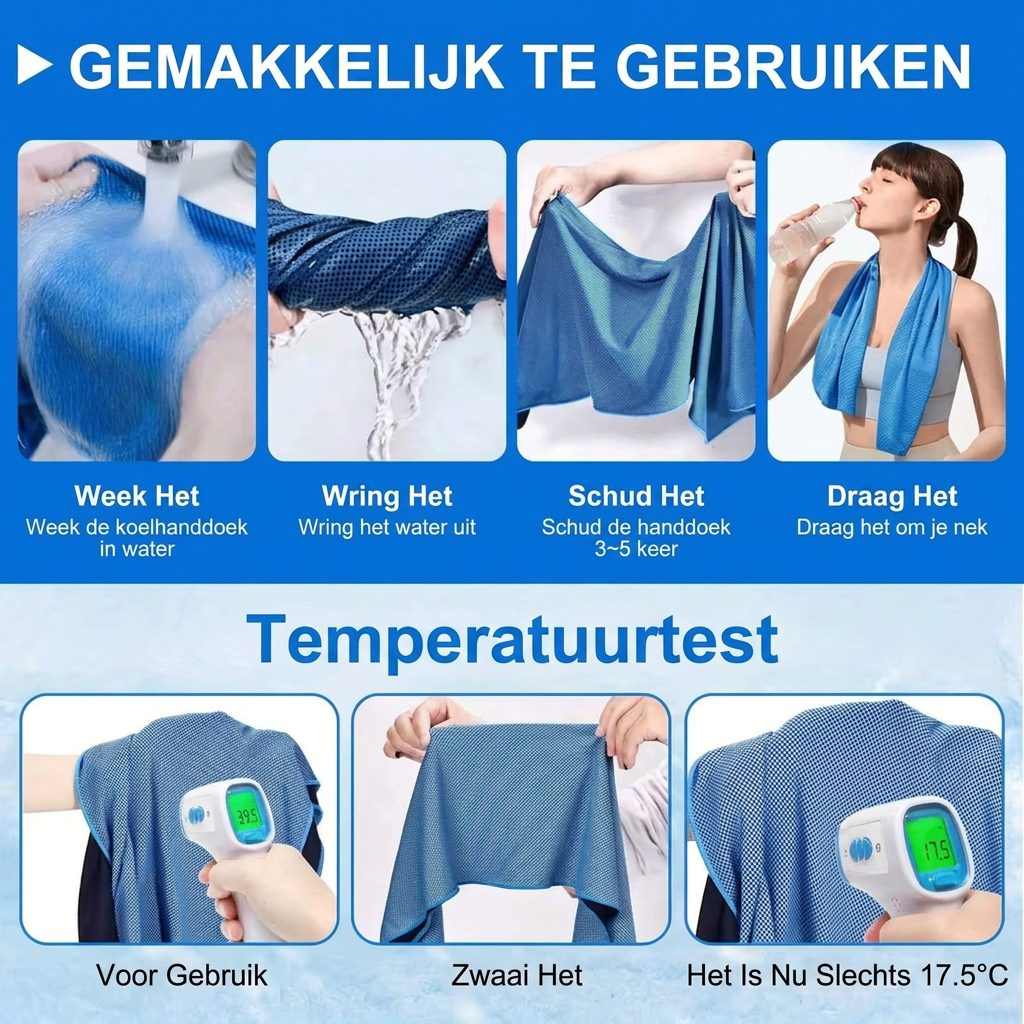 Set of 4 Cooling Towels