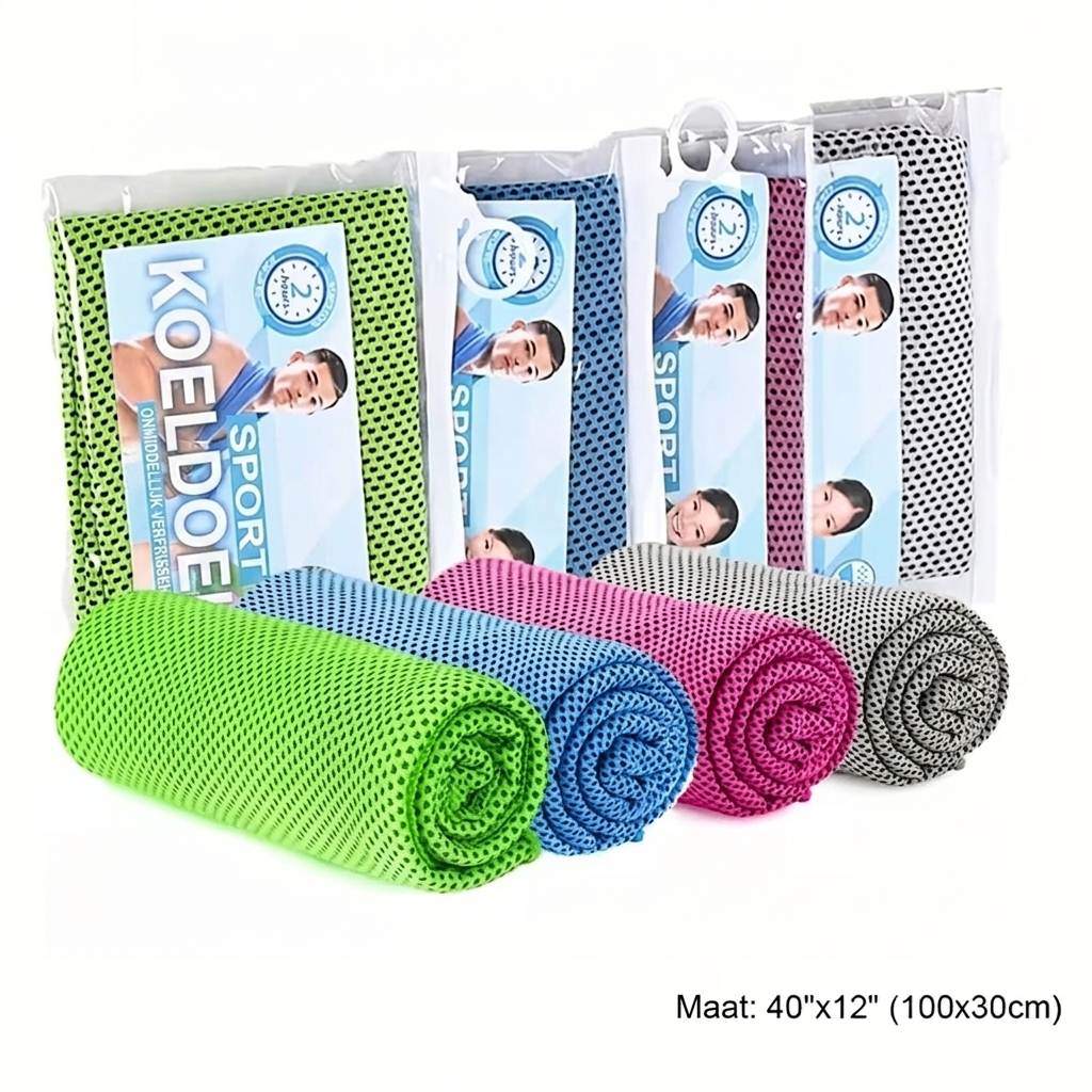 Set of 4 Cooling Towels