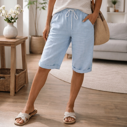 Pantaloncini da donna con coulisse regolabile